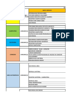 Excel Actividades Diarias Por Cargo