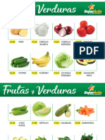 Catalogo de Verduras y Frutas