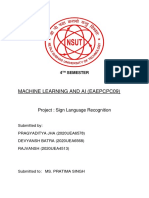 Machine Learning and Ai (Eaepcpc09) : Project: Sign Language Recognition