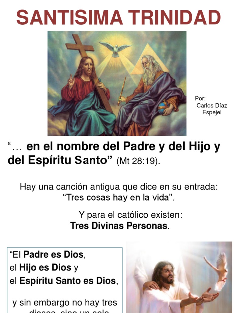 El Misterio de la Santísima Trinidad | PDF | Trinidad | espíritu Santo