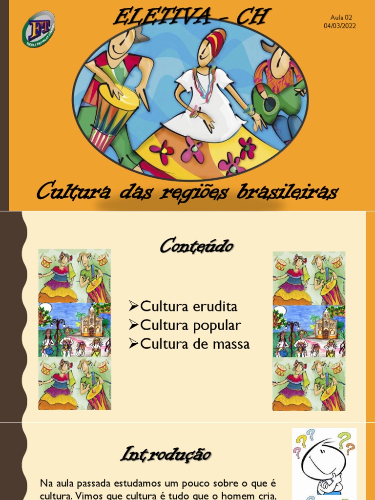 Aula 02 - Cultura Erudita, Popular e de Massa | PDF | Cultura popular ...
