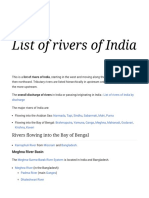 List of Rivers of India - Wikipedia