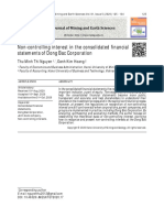 Non-Controlling Interest in The Consolidated Financial Statements of Dong Bac Corporation