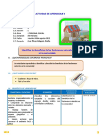 DIA 3 SESION de APRENDIZAJE Identifica Los Beneficios de Los Fenómenos Naturales en Tu Comunidad.