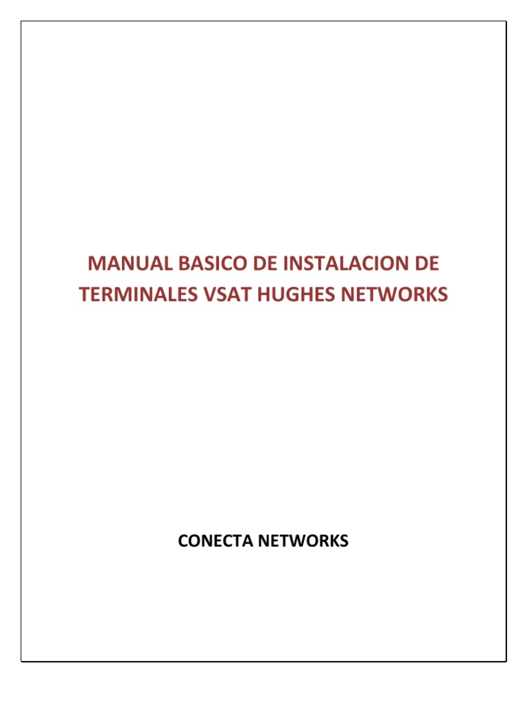 Instalación Básica de HughesNet VSAT | PDF | Antena (Radio) | Firefox