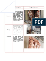 Procesos de recepción, pesaje, transporte, almacenamiento, limpieza, clasificación, destazado, porcionado de canales bovinas