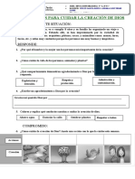 3°Ficha  la cresción de dios. repaso