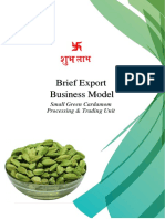 Export Small Green Cardamom Project Report
