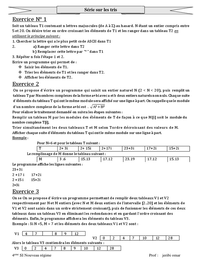 Tri et algorithmes en Python | PDF | Entier naturel | Objets mathématiques