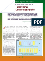 Cómo funcionan las memorias de los osciloscopios digitales