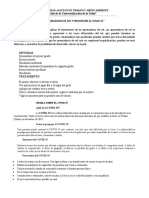 Quemaduras de Sol Y Prevención Al Covid-19 Introducción: "Año de La Universalización de La Salud"