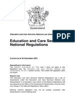 Natoinal Regulations Queensland