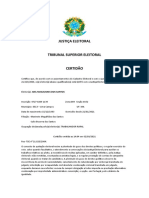 Certidão de quitação eleitoral JOEL MAGALHAES DOS SANTOS