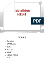 HS141 Genetics and Histology Lab Slides