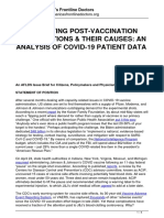 Identifying Post-Vaccination Complications & Their Causes: An Analysis of Covid-19 Patient Data