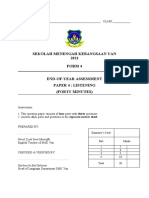 Cover Page Exam Paper Listening