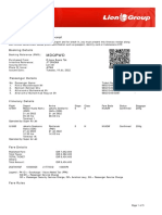 MDQPWD: Lion Air Eticket Itinerary / Receipt