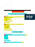 Endocrine Presentations and Thyroid Function Tests