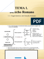 Orígenes y evolución del Derecho Romano