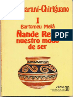 Nande Reko Nuestro Modo de Ser y Bibliografia General Comentada Los Guarani Chiriguano 1