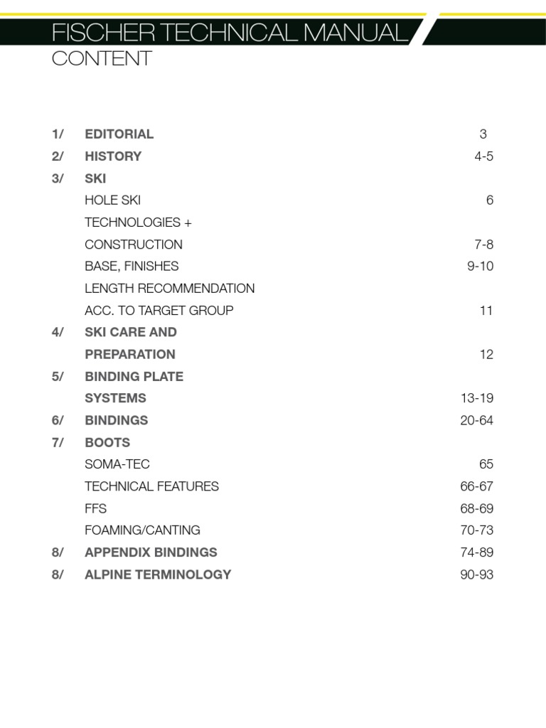 Fischer Technical Manual | PDF | Sintering | Screw