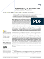 Animals: Free and Microencapsulated Essential Oils Incubated in Vitro: Ruminal Stability and Fermentation Parameters