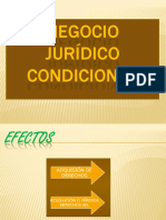 El Negocio Jurídico Condicional CIVIL IV 2022