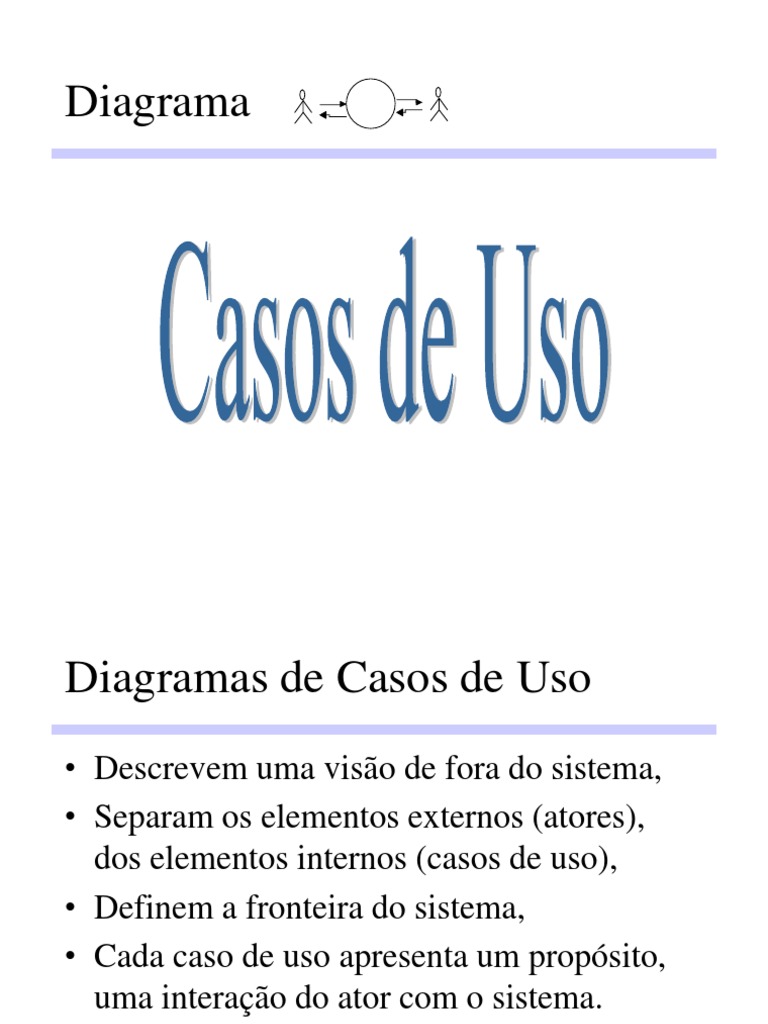 Diagrama de Casos de Uso UML | PDF | Diagrama de caso de uso | Sistema