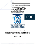Examen de admisión Instituto Superior San Marcelo