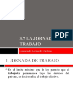 3.7 La Jornada de Trabajo