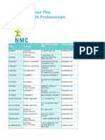 Topaz and Topaz Plus Network Health Professionals: Town Discipline Health Professional Name Practice Number