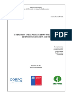 El Mercado de Madera Aserrada de Pino Radiata para La Construcción Habitacional en Chile