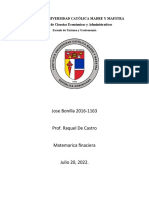 Matemáticas Financieras - Ejercicios de Anualidades