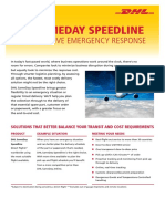 DHL Glo DGF Sameday Speedline Flyer