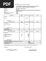 Detailed Unit Price Analysis