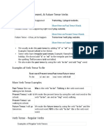 Examples of Verb Tenses