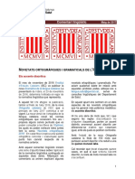 Llista Actualitzada Accents - Diacritics