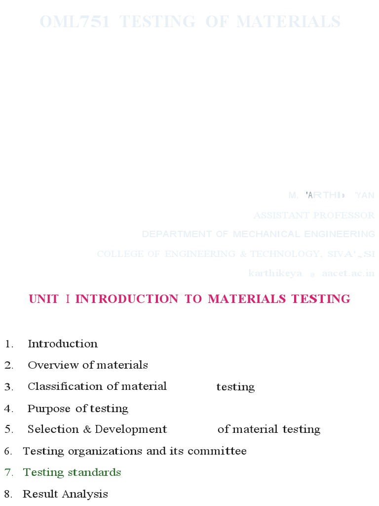 l7 Testing Standards | PDF | Nondestructive Testing | Tests