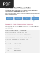 Odata Service For CDS View Using Annotations