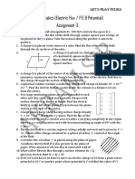 Electrostatics (Electric Flux / P.E & Potential) Assignment-3