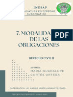 Modalidades de Las Obligaciones