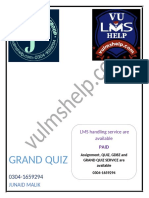 CS604 Grand Quiz by Junaid
