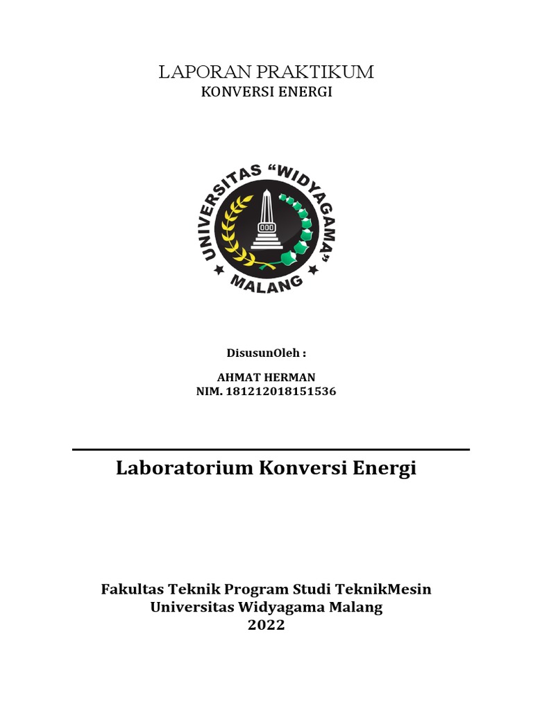 Modul Praktikum Konversi Energi Fixx | PDF