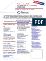 2022-23 Adresses Utiles - Logements