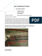 Incident Report Exhaust Fan