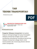 Pengantar Teknik Transportasi: Pendahuluan