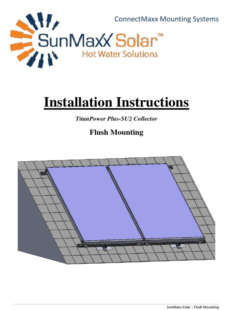 TitanPower Plus-SU2 Installation Guide | PDF | Roof | Screw