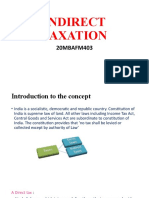 Indirect Taxation