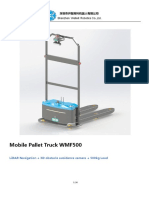 Mobile Pallet Truck Wmf500: Lidar Navigation + 3D Obstacle Avoidance Camera + 500Kg Load