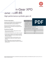 Delo Syn-Gear XPD SAE 75W-85: High Performance Synthetic Gear Oil